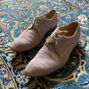 Foggy Grey Bespoke Suede Derby’s